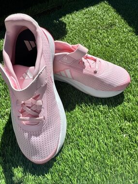 New adidas Duramo SL Light Pink Girls' Athletic Sneakers with White Soles